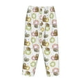 thumbnail image 5 of Naloa Donut Sloth Print Women’s Ultra-Soft Comfy Pajama Lounge Pants with Pockets & Drawstring, 5 of 8