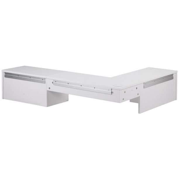 Scranton Co Wall Mount Corner Floating Desk in White Walmart