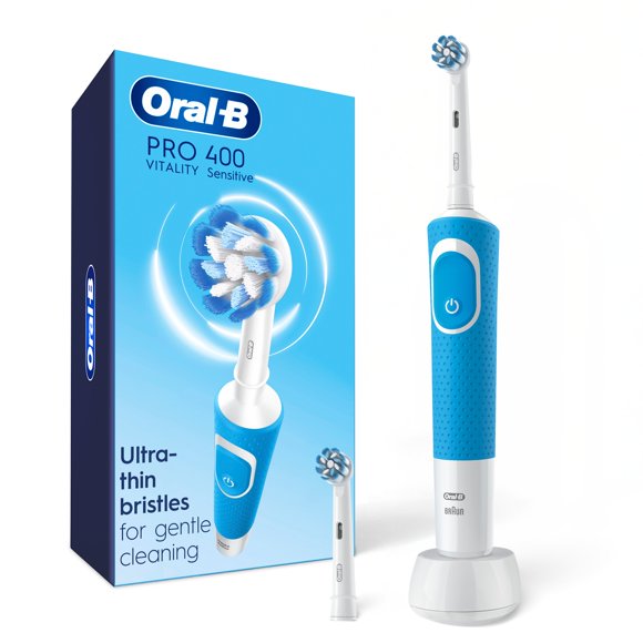 Oral-B Pro 400 Sensitive Vitality Electric Toothbrush, Rechargeable, Blue