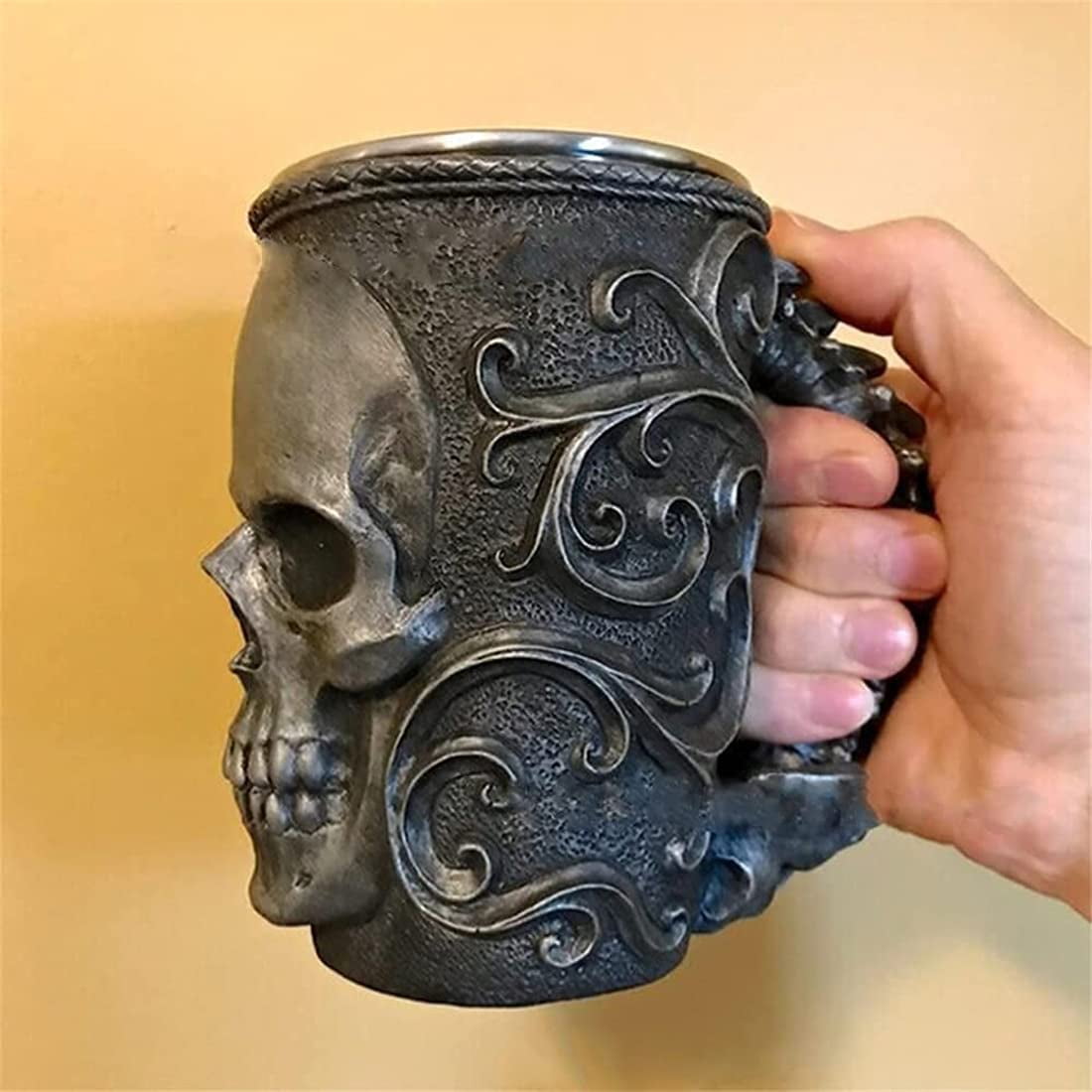 Macabre Coffee Mugs/Mug-Skull/Skeleton Style Beer Mug, 3D Horror Zombie  Head Water Mug With Scary Realistic Patterns For Halloween (The Skull) -  Walmart.ca