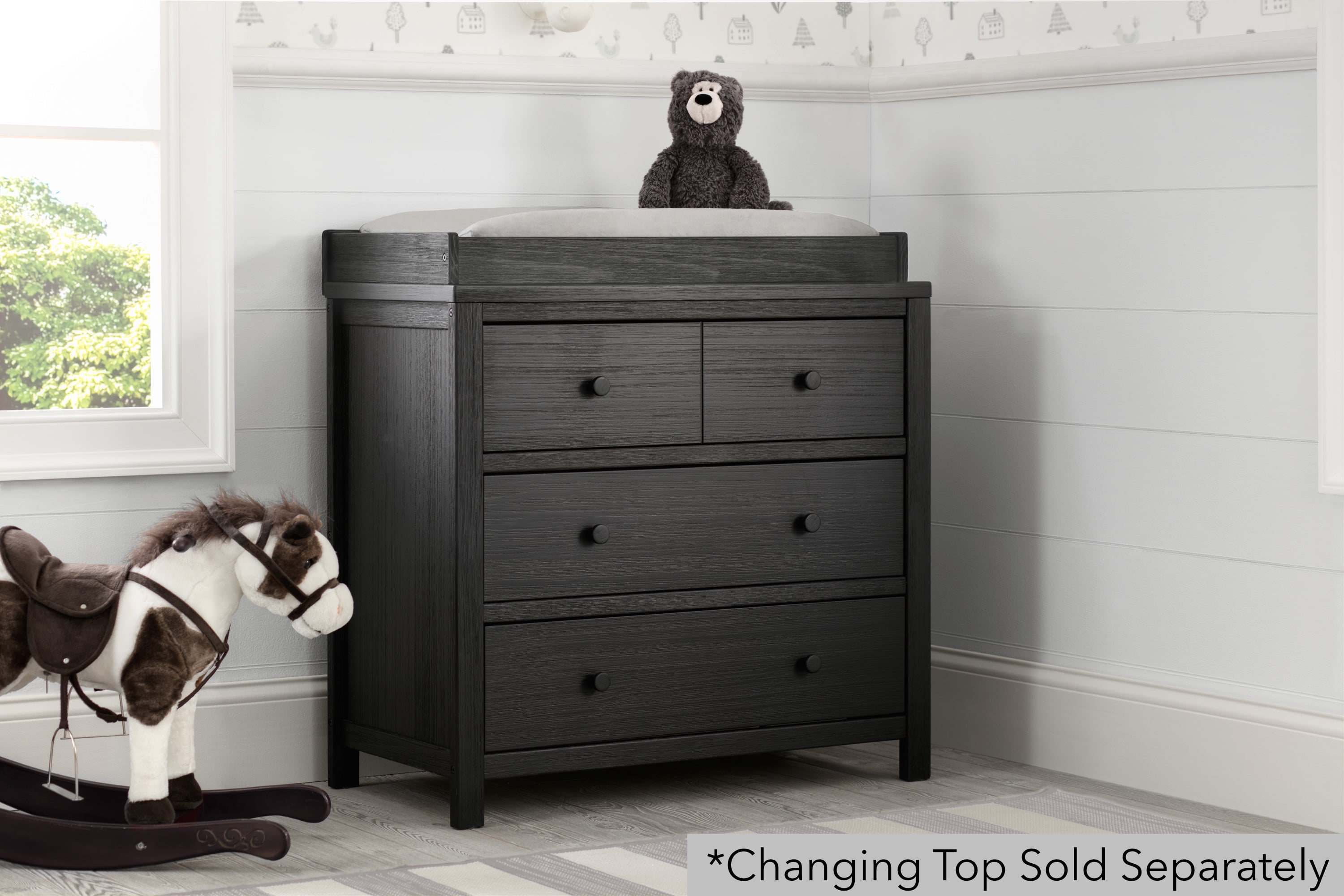 Delta Children Cambridge Mix And Match 3 Drawer Dresser Rustic