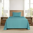 thumbnail image 3 of Mainstays Super Soft Brushed Microfiber Bed Sheet Set, Teal Medallion, Twin-XL, 3 Piece, 3 of 13