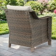 thumbnail image 6 of Gymojoy 4-Piece Outdoor Patio Lounge Armchair Set,PE Wicker Rattan Club Chairs with Ottomans, Beige, 6 of 11