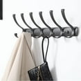 thumbnail image 2 of Large Coat Rack Wall Mounted Heavy Duty Wall Hooks for Wall Hanger with 12 Hooks for Hanging,Dinosam Coat Hanger Hat Rack Coat Hooks Rack for Wall Coat Hanger Wall Mount, 2 of 11