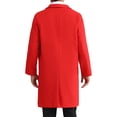 thumbnail image 3 of INSPIRE CHIC Winter Coats for Men's Notched Collar Double Breasted Long Trench Coat, 3 of 6