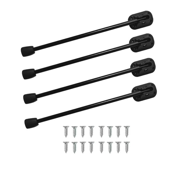 Patas de mesa plegables de 4 piezas, estables y portátiles para mesitas de noche, mesas auxiliares, 33cm Negro