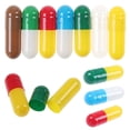 thumbnail image 1 of 1000 Uds. Cápsula de gelatina dura vacía, cápsula de medicina, píldora vacía roja y blanca, vitaminas, cuidado de la salud Personal, divisor de estuches Gao Jinjia LED, 1 of 2