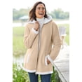 thumbnail image 4 of Woman Within Plus Size Fleece Hooded Sherpa Lined Jacket, 4 of 4