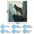 thumbnail image 2 of Wolf on Cliff Dishwasher Magnet Cover Decorative Sticker for Home Cabinet Kitchen 23" x26", 2 of 5