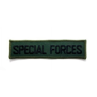 Special Forces Army Tab Red Embroidered Military Patch Iron or Sew