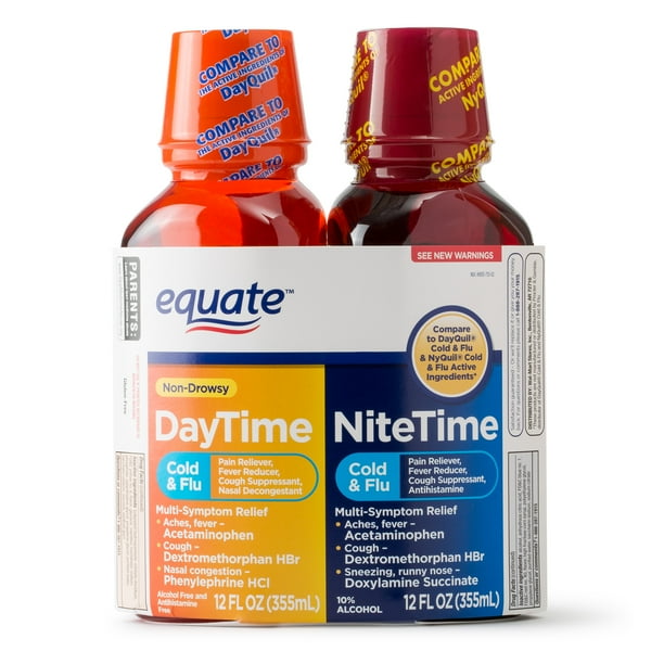 Equate Daytime & Nighttime Cold & Flu Relief; Cold Medicine Combination