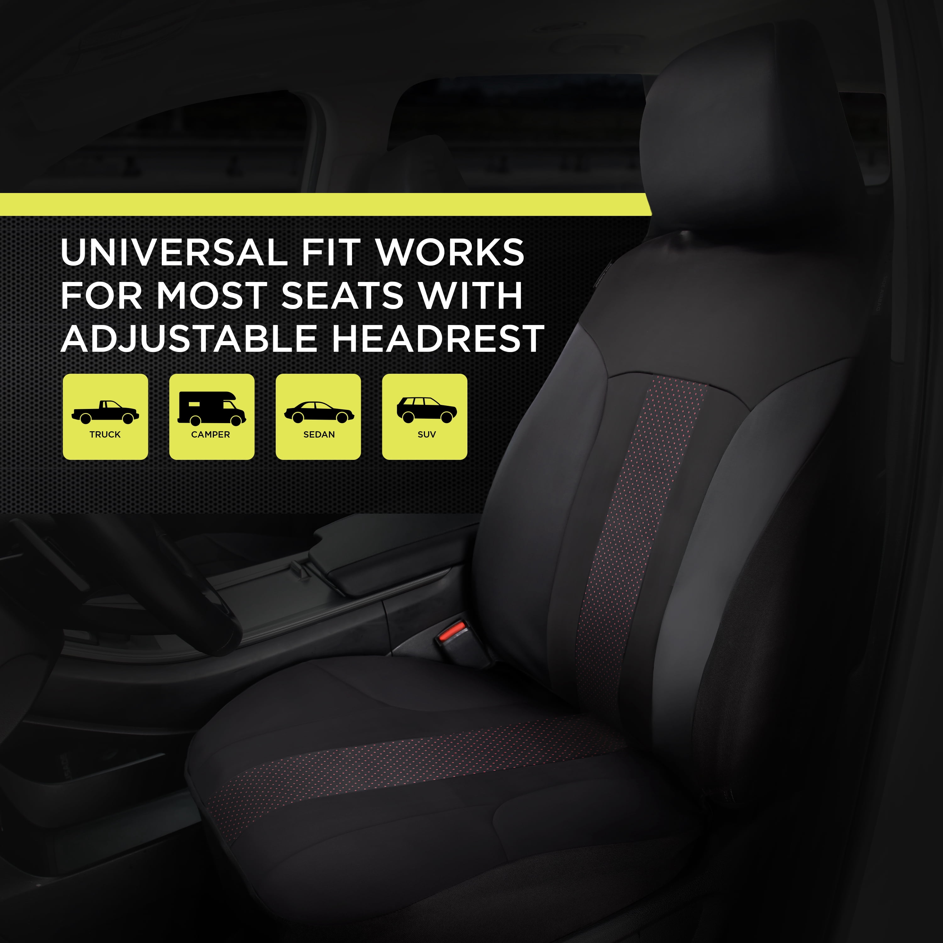 QIKCOVER Premium Waterproof Car Seat Cover – Universal Fit, Non-Slip, Triple Layer, Machine Washable (Green)