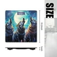 thumbnail image 2 of Digital Bathroom Scale with Large LCD Display,High Capacity Scale 400 lbs High Precision body fat scale-Wolves Howl Under The Moonlight In The Style Of Paint, 2 of 4