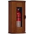 thumbnail image 3 of Wooden Mallet Fire Extinguisher Cabinet, 10-Pound, Medium Oak/Acrylic, 3 of 3