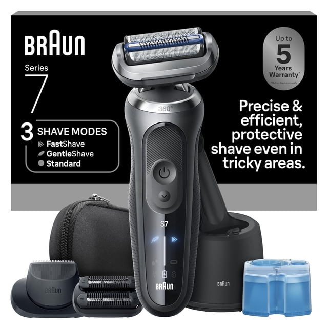 Maquinilla de afeitar eléctrica Braun Series 7 S7 7187ps con cabezal adicional