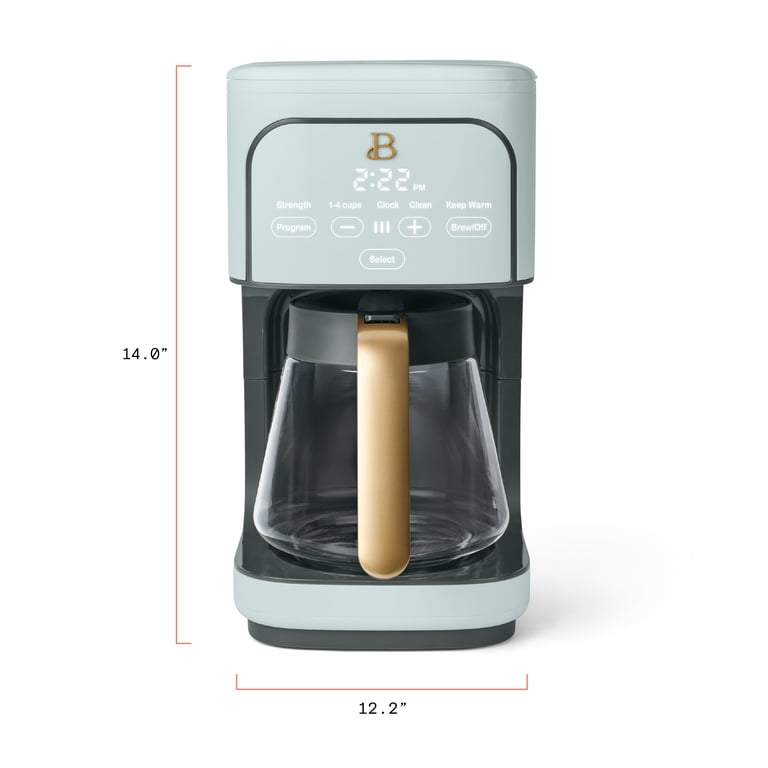 【美品】NICENESS DEVOLLE Beautiful 12-Cup Programmable Drip Coffee Maker, Hydrangea by Drew