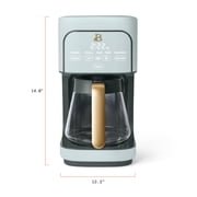 Beautiful 12-Cup Programmable Drip Coffee Maker, Hydrangea by Drew Barrymore