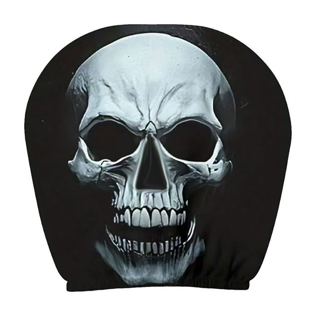 Eoozwa Funny Car Print Headrest Cover Universal Stretchy Elastic for Vehicle Seat Protection Easy Install Washable Novelty Interior Accessory