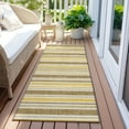 thumbnail image 6 of Addison Rugs Chantille Indoor/Outdoor Transitional Stripes Mocha Washable Runner Rug, 2'3" x 7'6", 6 of 6