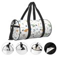 thumbnail image 5 of Fotbe Sea Creatures Pattern Foldable Sports Gym Bag with Wet Dry Pocket, Ultralight Travel Bag, Large Capacity Duffel Bag, Splash Proof Carry on Bag, Overnight Bag, Weekender Bag, 5 of 8