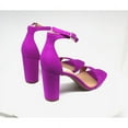 thumbnail image 4 of INC Womens Purple Adjustable Comfort Padded Ankle Strap Lexini Square Toe Block Heel Buckle Dress Sandals Shoes 8 M, 4 of 4