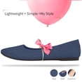 thumbnail image 2 of AOMAIS Women Ballet Flats Navy Pointy Toe Flats Mesh Shoes for Women Slip on Shoes(Navy,US10), 2 of 9