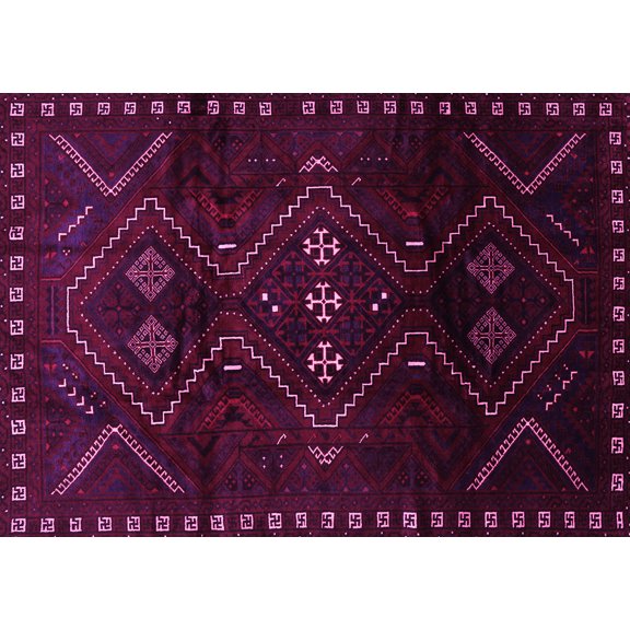 Ahgly Company Indoor Rectangle Persian Pink Traditional Area Rugs, 5' x 7'