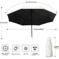 thumbnail image 3 of Mini Travel Anti-UV Lightweight Sun and Rain Umbrella, White, 3 of 15