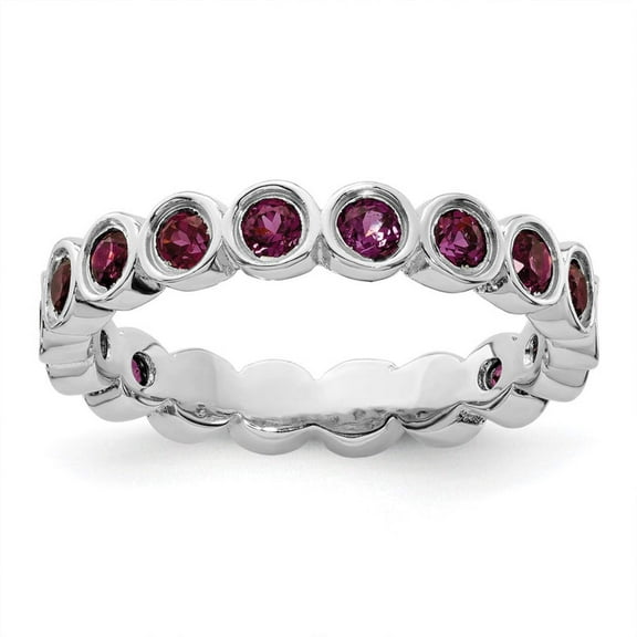 Rhodolite Garnet Sterling Silver Ring