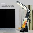 thumbnail image 4 of Cateissary Lámpara de LED inalámbrica 3 en 1, reloj despertador, luz de protección ocular, cargador de carga rápida, soporte para lectura, Electrónica Blanco, 4 of 6