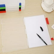 Kokovifyves A4 Transparent Storage Box Clear Plastic Document Paper Filling Case File Box
