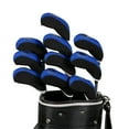 thumbnail image 4 of koolsoo 10x Golf Irons Head Cover Set Protect Case Driver Woods Headcovers Scratch blue black, 4 of 9