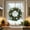 Blue, variant on Zenithome Artificial Xmas Wreath 15.74x15.74In Green Vivid Festive Durable For Door Window Mantel Decor Holiday Party Accent With Berry Vines