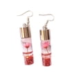 thumbnail image 1 of sweethay 1 par de pendientes colgantes para mujer, suministros de joyería de compromiso, rojo vino Type1 NO1, 1 of 6