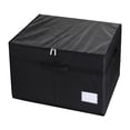 thumbnail image 3 of Organizador de zapatos Macarena contenedor de almacenamiento plegable con tapa transparente caja de zapatos Negro, 3 of 8