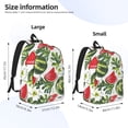 thumbnail image 4 of Daiia Watermelons Vintage Canvas Backpack for Men and Women ,Hiking Backpack,Travel Laptop Bag for School,Large Capacity Backpack, 4 of 8