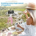 UBeesize Phone Tripod, Portable and Flexible Tripod with Wireless Remote and Universal Clip, Compatible with All Cell Phones/ Cameras, Cell Phone Tripod Stand for Video Recording(Pink) - image 7 of 7