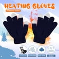 thumbnail image 2 of Jiyugala Clearance Gloves Mittens Under $5 Children's Non Slip Gloves Stretch Knitted Wool Show Finger Solid Color Cycling Gloves, 2 of 2