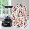 thumbnail image 5 of HELLHERO Dachshund Floral Pattern Blender Dust Cover Lightweight Kitchen Use Waterproof Top Handle Blender Cover with Machine Washable, 5 of 6