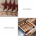 thumbnail image 6 of Placemats Set of 4, Texas Star Vintage Woven Placemat, Linen Place Mats for Kitchen/Dining Tables, Brown Checkered Berry Farmhouse Washable Table Mats for Party, 6 of 8