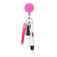 thumbnail image 2 of GUOOL Nurse Shuttle Pen, Retractable Badge Holder, Nurses Day Gift Multipurpose Portable Party Favor Nursing Badge Clips Nurse Pen, pink, 2 of 9