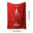 thumbnail image 3 of Christmas Print Blanket Soft Flannel Throw Single Size Air Conditioning Blanket Office Nap Blanket Sofa Bed Winter Warm Decoration Holiday Decor Cozy Throw Blanket, 3 of 5