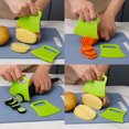 thumbnail image 4 of TIMIFIS Cut Potatoes Wolf Teeth Potato Cutting Wave Knife Cutting Ripple Knife Cut Flower Knife Carrot Potato Artifact Kitchen Gadgets Kitchen Gadgets, 4 of 8