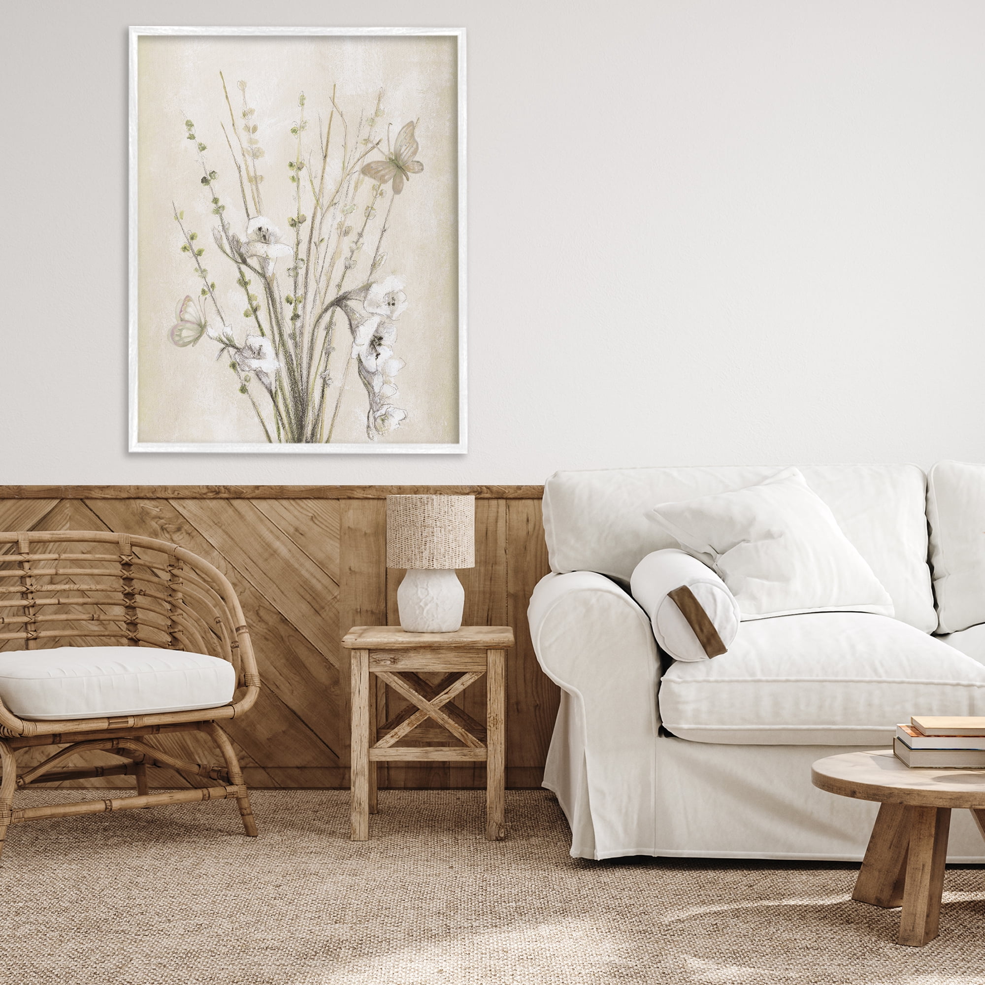Stupell Industries Fresia & Date Branch White Framed Giclee Art, design by Lanie Loreth