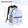 thumbnail image 4 of Fotbe Rainbow Scales Lightweight Casual Laptop Backpack for Men and Women, Daily use Waterproof backpack, Backpack for College, 4 of 8