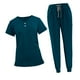 thumbnail image 3 of Conjunto de uniforme médico para mujer, ropa de trabajo, uniforme deportivo, camiseta suave y pantalones deportivos. S, 3 of 9