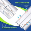 thumbnail image 4 of Monios-L T5 LED Grow Light, 2FT Full Spectrum Sunlight Replacement, 30W High Output Integrated Fixture with Rope Hanger for Indoor Plants, Hydroponics, Seedling, Growing, Blooming, 4 of 7
