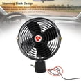 thumbnail image 3 of Heavy Duty Car Fan 12V Car Cooling Fan with 2 Speed Switch, Metal Electric Vehicle Fan for Truck RV Car Boat Bus, Advanced Noise Reduction Technology Vehicle Air Circulator, 3 of 7