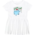 thumbnail image 3 of Inktastic I Want a Hippopotamus for Christmas Hippo in Santa Hat Girls Baby Dress, 3 of 5