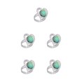 thumbnail image 1 of Anillos de humor Sonducket Color cambiable Corazón de diamantes de imitación 5Conjunto, 1 of 6
